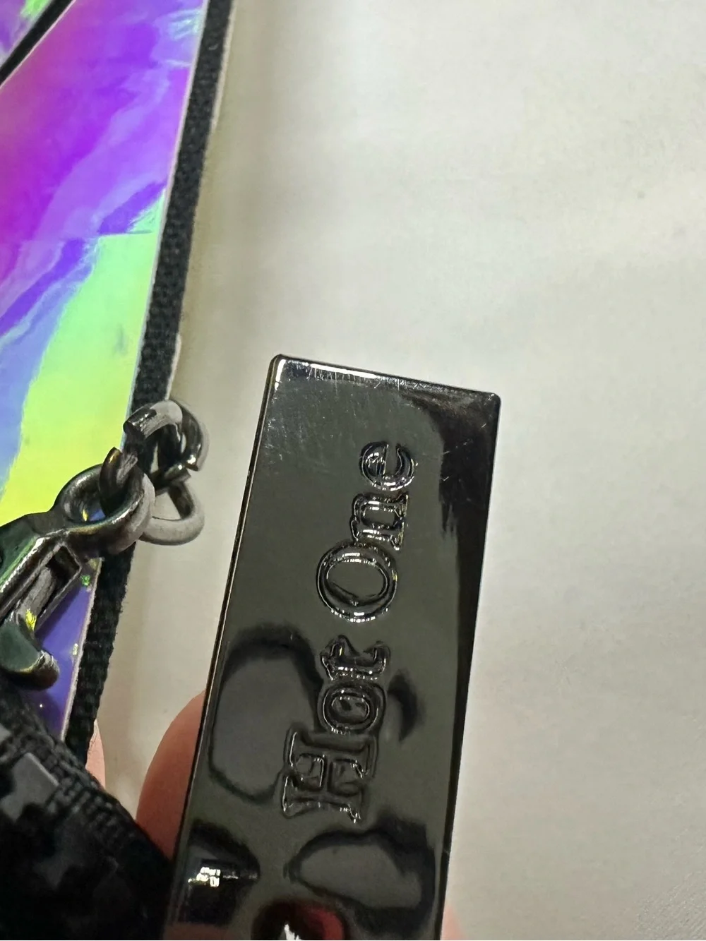Hot Look Geometric Luminous‎ Iridescent Holographic Crossbody Purse